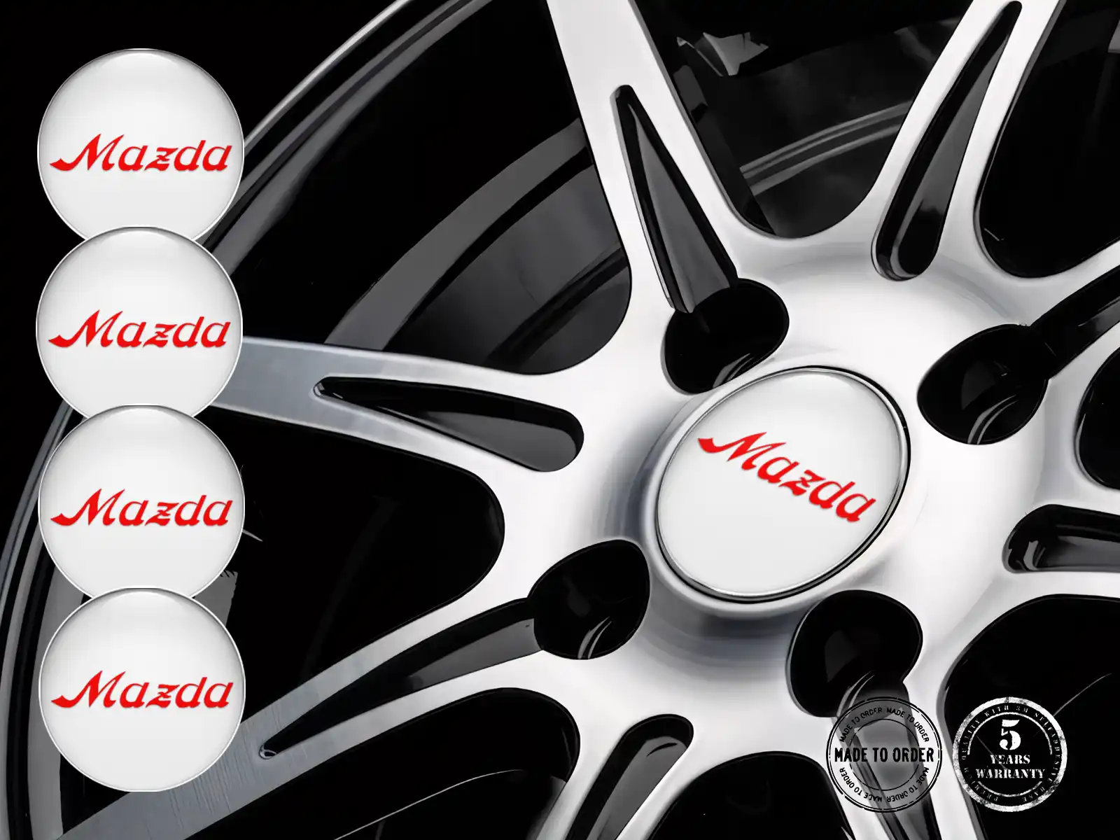 Mazda Emblema de Rueda Edición Pegatinas Silicona Autos